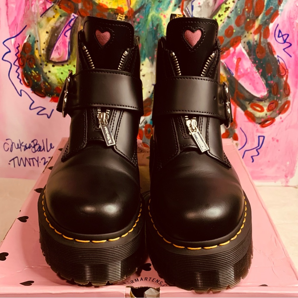 Dr Marten x Lazy Oaf Pre-Loved Lo Buckle Boot